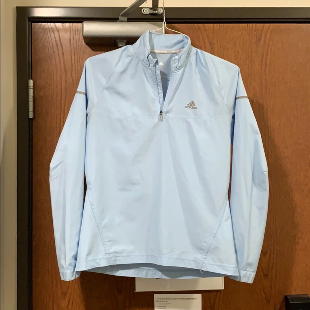 Baby Blue Adidas Running Pullover